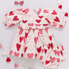 Baby Girls Renee Dress Set, Gradient Hearts - Dresses - 2 - thumbnail