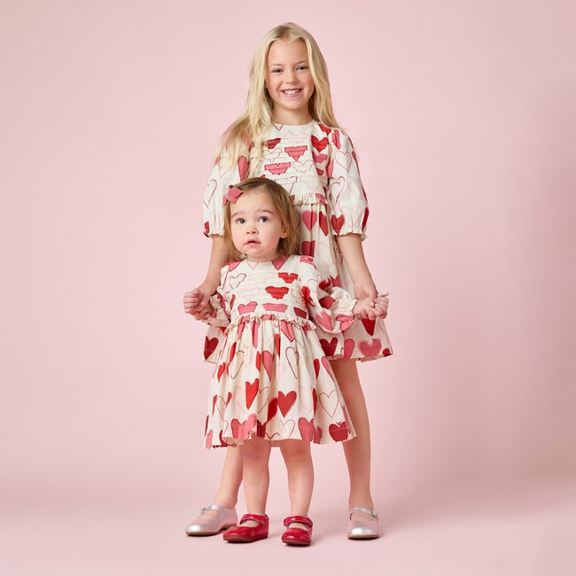 Baby Girls Renee Dress Set, Gradient Hearts - Dresses - 3