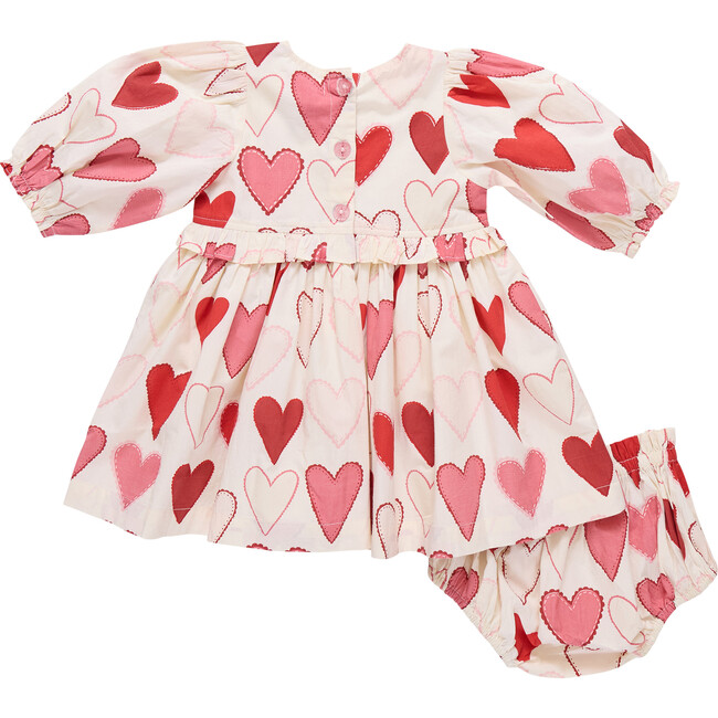Baby Girls Renee Dress Set, Gradient Hearts - Dresses - 4