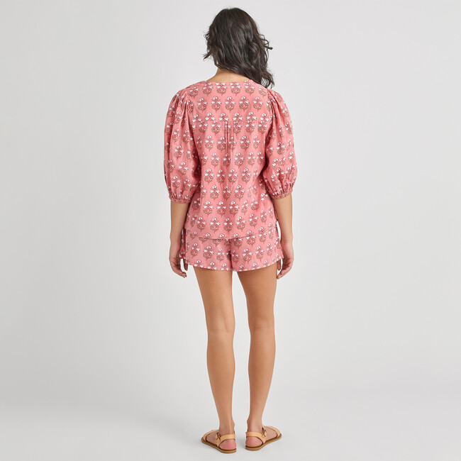 Womens Indira Top, Pink Strawflower - Blouses - 4