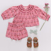 Girls Theodore Short, Pink Strawflower - Shorts - 2
