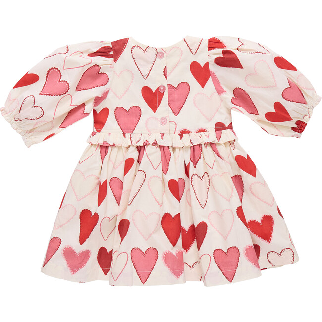 Girls Renee Dress, Gradient Hearts - Dresses - 4