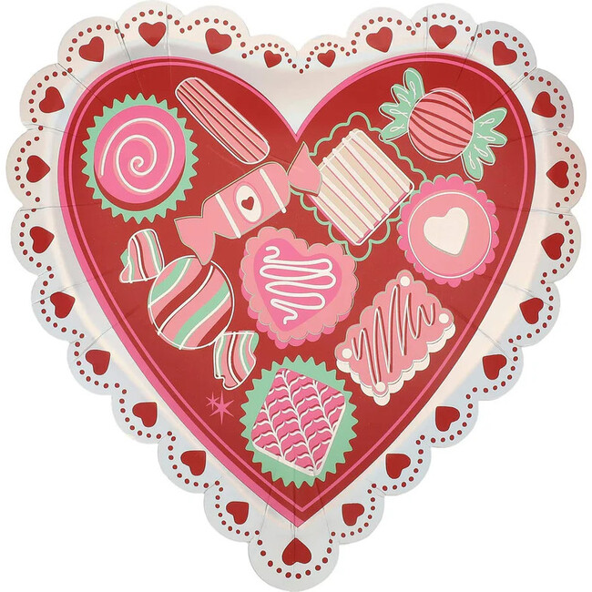 Valentine's Heart Plates (10 count)