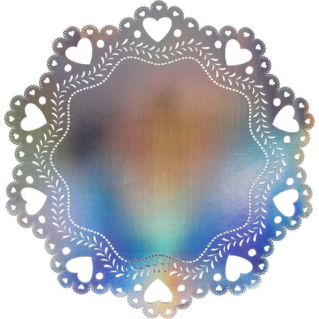 Valentine's Iridescent Doily Placemats (10 count)