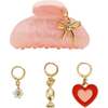 Valentine's Claw Clip and Charms Set - Hair Accessories - 2