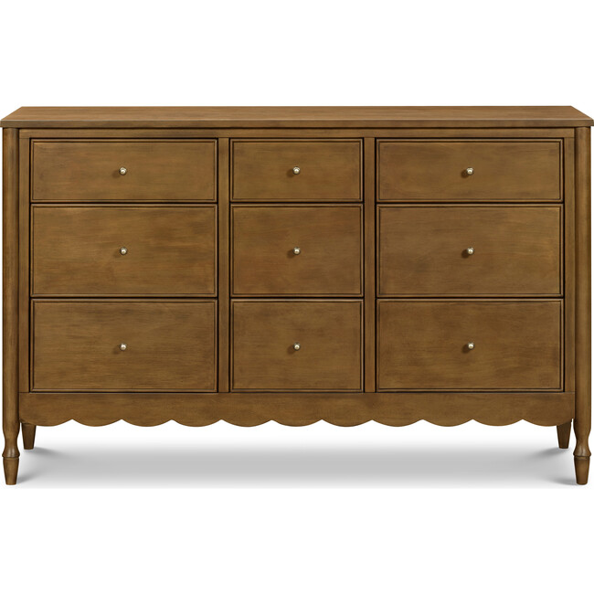 Ambrosia 9-Drawer Assembled Dresser in Natural Walnut