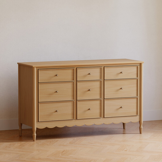 Ambrosia 9-Drawer Assembled Dresser in Honey
