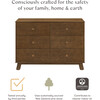 Hudson Modern 6-Drawer Assembled Double Dresser in Natural Walnut - Dressers - 2