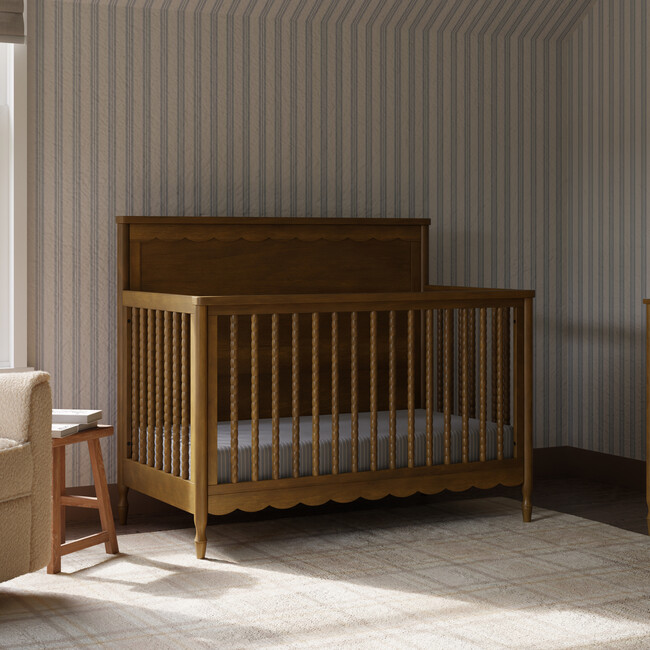 Ambrosia 4-in-1 Convertible Crib in Natural Walnut