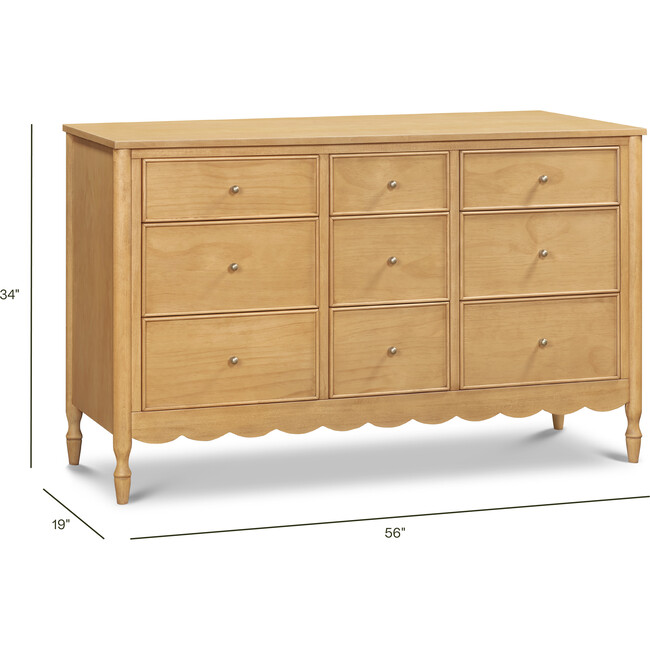 Ambrosia 9-Drawer Assembled Dresser in Honey - Dressers - 5