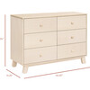 Hudson Modern 6-Drawer Assembled Double Dresser in Washed Natural - Dressers - 3