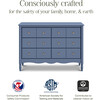 Liberty 6-Drawer Assembled Dresser in Cove Blue - Dressers - 3