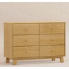 Hudson Modern 6-Drawer Assembled Double Dresser in Honey - Dressers - 4