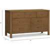 Nantucket 7-Drawer Assembled Dresser in Natural Walnut - Dressers - 6