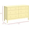 Swell 6-Drawer Assembled Dresser in Pale Yellow - Dressers - 4 - thumbnail