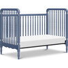 Liberty 3-in-1 Convertible Spindle Crib w/Toddler Bed Conversion Kit in Cove Blue - Cribs - 6