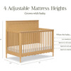 Ambrosia 4-in-1 Convertible Crib in Honey - Cribs - 5