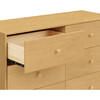 Hudson Modern 6-Drawer Assembled Double Dresser in Honey - Dressers - 6