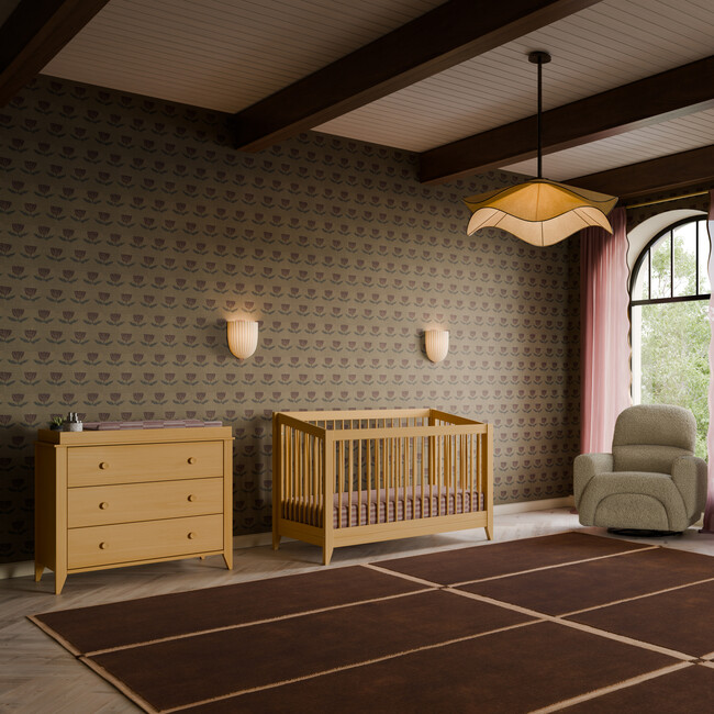 Sprout 3-Drawer Changer Dresser in Honey