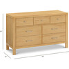 Nantucket 7-Drawer Assembled Dresser in Honey - Dressers - 6