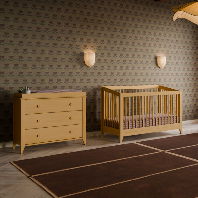 Sprout 3-Drawer Changer Dresser in Honey - Dressers - 3