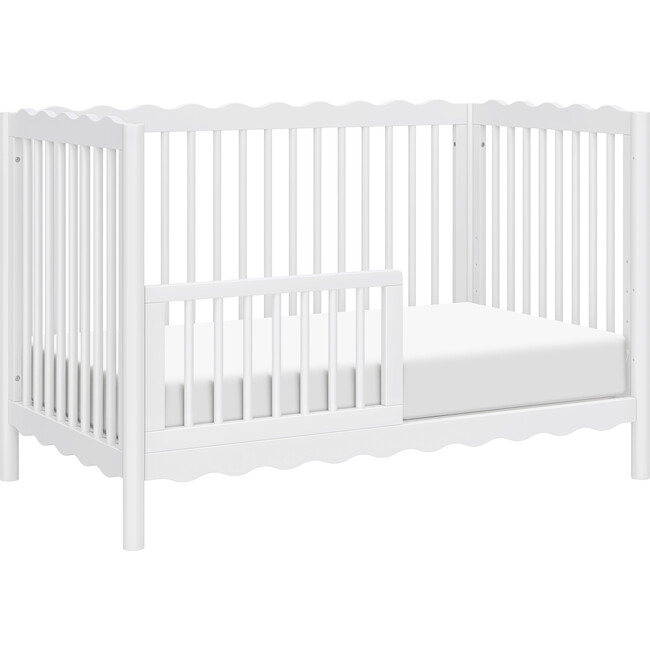 Swell 4-in-1 Convertible Crib w/Toddler Conversion Kit in White - Cribs - 6