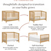 Sprout 4-in-1 Convertible Crib w/Toddler Bed Conversion Kit in Honey - Cribs - 5