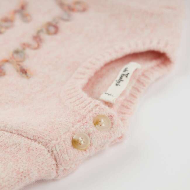 Grandma Loves Me Heather Knitted Romper - Rompers - 3