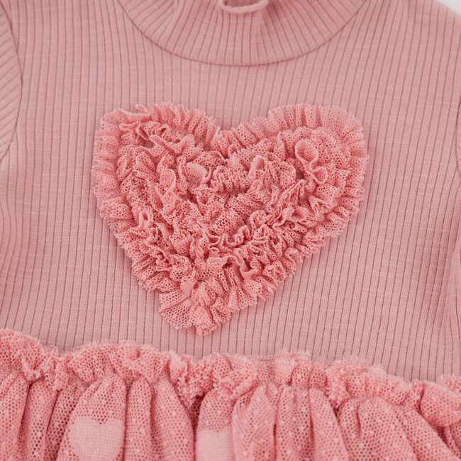 Triple Ruffle Heart Aria Tutu Dress, Blush - Dresses - 5