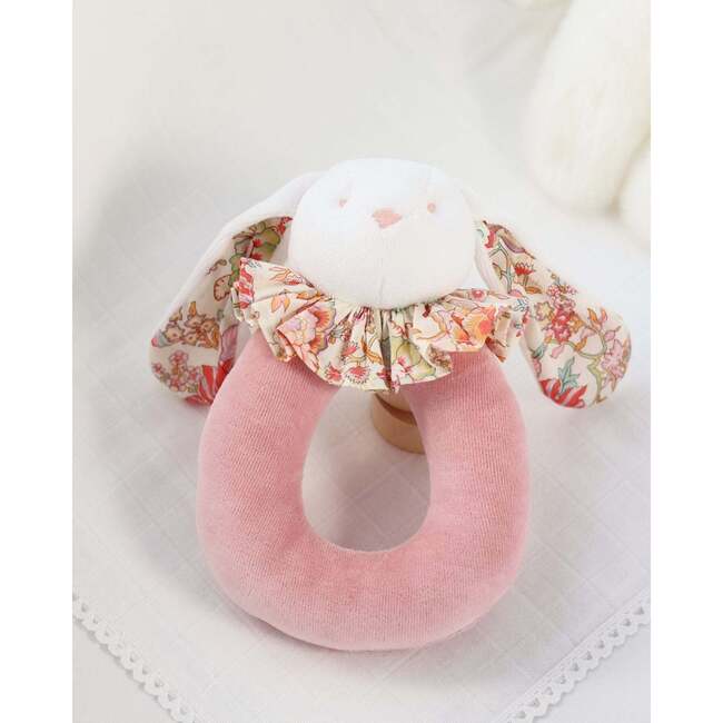 Rabbit Ring Rattle, Pink