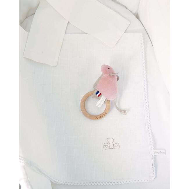 Mouse Ring Rattle, Rose