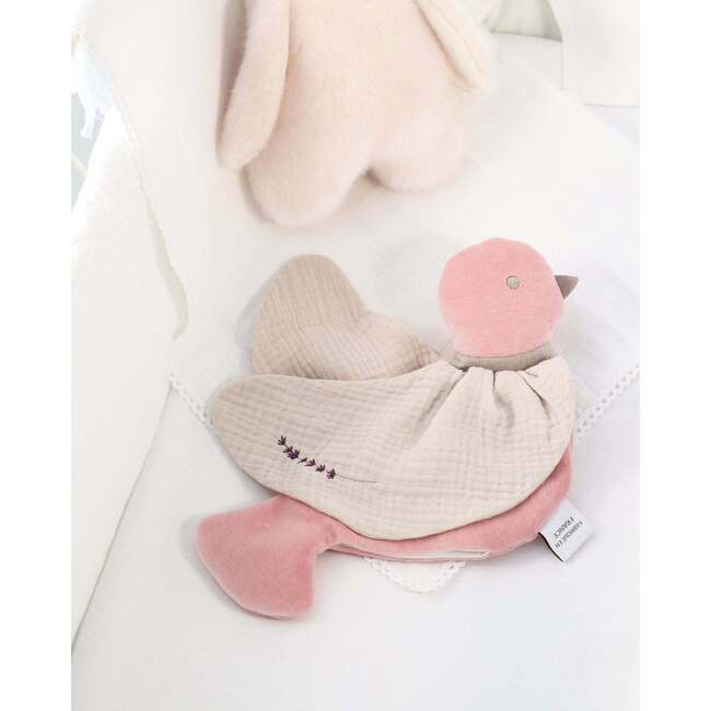 Organic Lavender Bird Lovey - Rose - Developmental Toys - 4