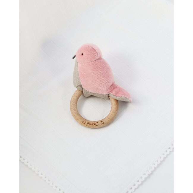 Bird Ring Rattle, Pink