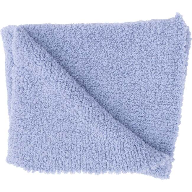 Chenille - Dusty Blue Stroller Blanket