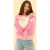 Bailey Cardigan in Pink Stripes - Cardigans - 2 - thumbnail