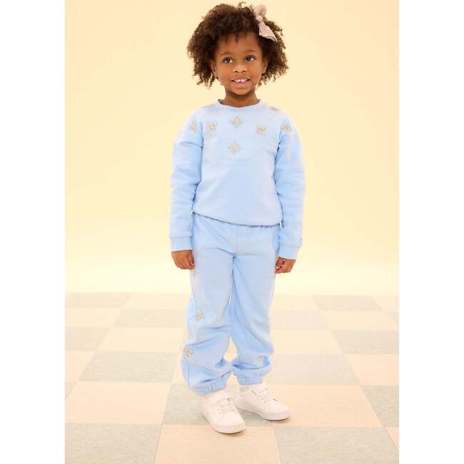 Mini Casey Jogger Sweatpants in Light Blue - Sweatpants - 3
