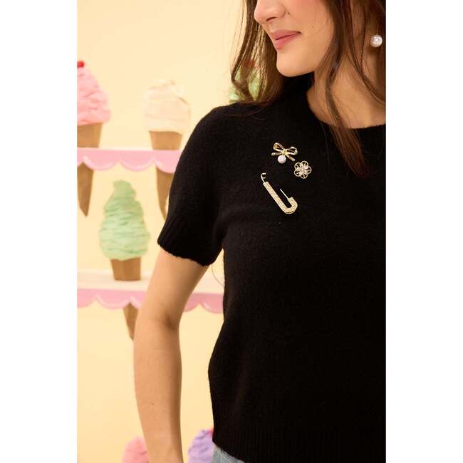 Lila Top in Black - Blouses - 3