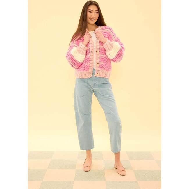 Bailey Cardigan in Pink Stripes - Cardigans - 5