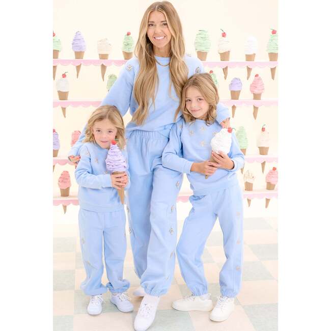 Mini Casey Jogger Sweatpants in Light Blue - Sweatpants - 5