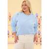 Casey Crewneck Sweatshirt in Light Blue - Sweatshirts - 8 - thumbnail