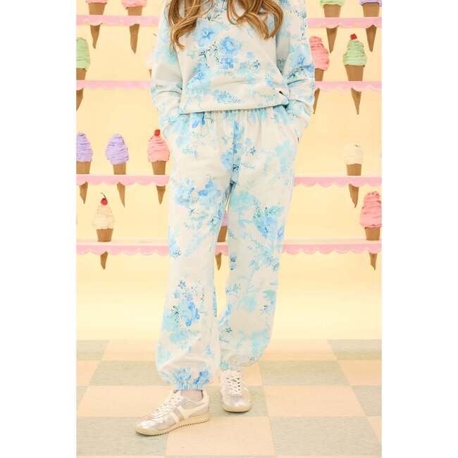 Kian Jogger Sweatpants in Blue Aquarelle Fleur - Sweatpants - 8