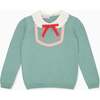 Sage Green Madena Cotton Girl Jumper - Sweaters - 1 - thumbnail