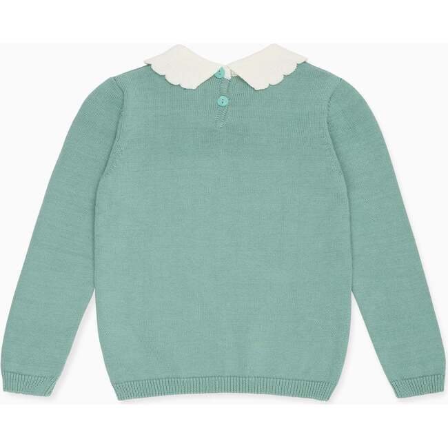 Sage Green Madena Cotton Girl Jumper - Sweaters - 4