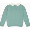 Sage Green Madena Cotton Girl Jumper - Sweaters - 4