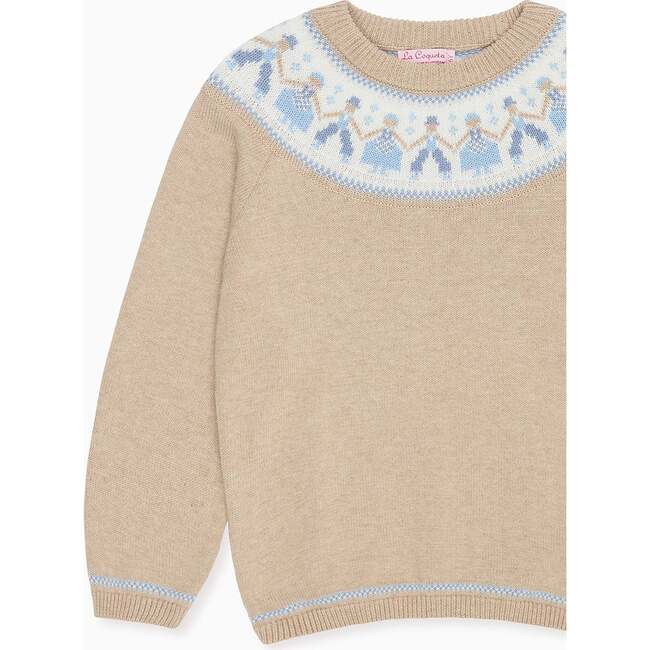 Oatmeal Folk Cotton Boy Jumper