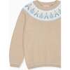 Oatmeal Folk Cotton Boy Jumper - Sweaters - 2