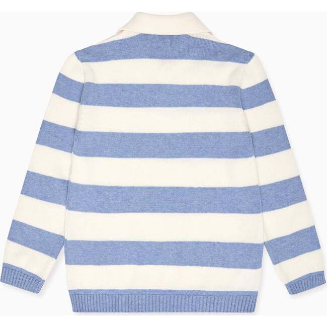 Blue Stripe Brio Cotton Boy Jumper