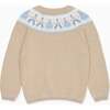 Oatmeal Folk Cotton Boy Jumper - Sweaters - 3