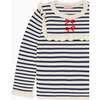 Navy Stripe Candela Cotton Girl Jumper - Sweaters - 3