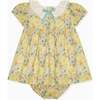 Yellow Floral Willow Baby Girl Set - Mixed Apparel Set - 1 - thumbnail